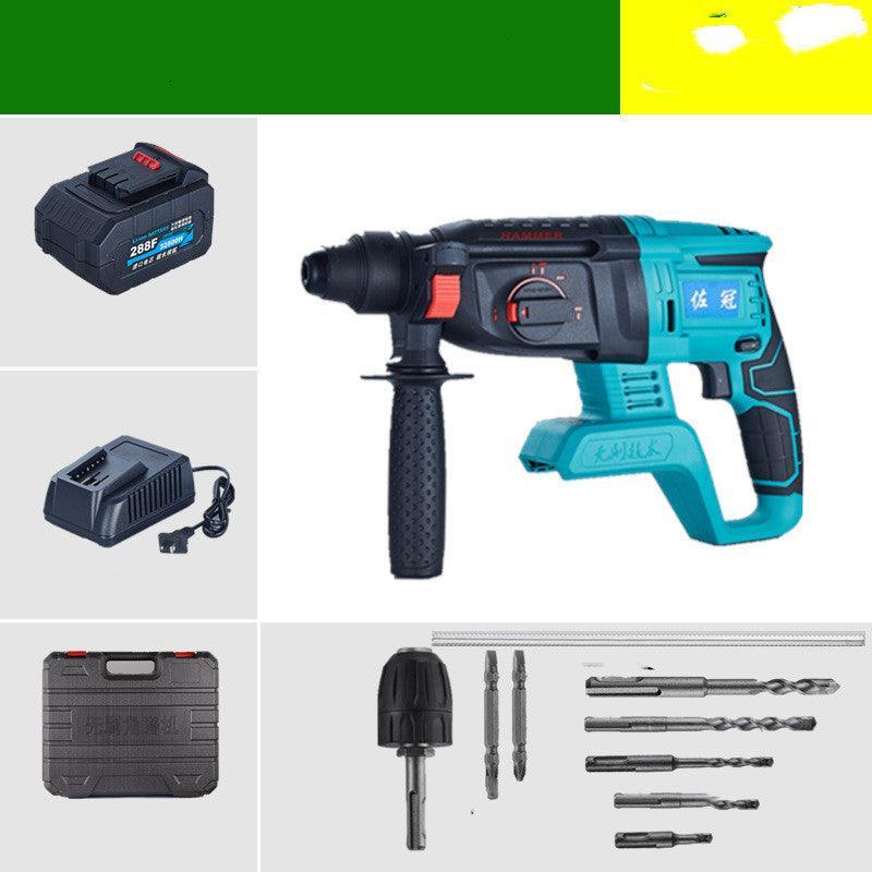 Three-Purpose Lithium Rechargeable Electric Hammer For High-Power Hammer, Pick And Drill - Nioor