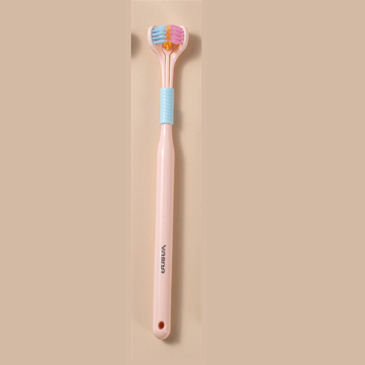 Three-sided Macaron Soft Bristle Toothbrush Care Safety Toothbrush Teeth Deep Cleaning Portable Travel - Nioor