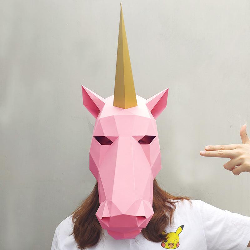 Tibetan Antelope Creative Paper Film Headgear Cool Student Idiy - Nioor