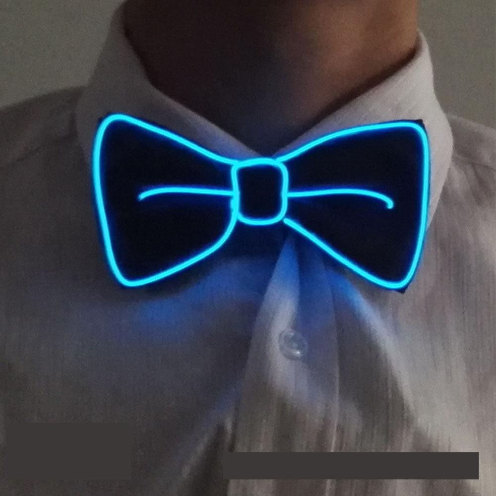 Tie Wedding Party Decoration Neon LED Luminous Bow Tie - Nioor