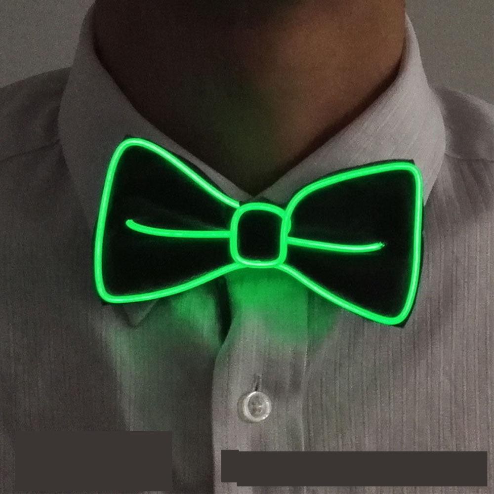 Tie Wedding Party Decoration Neon LED Luminous Bow Tie - Nioor