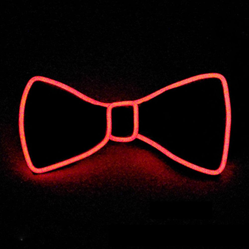 Tie Wedding Party Decoration Neon LED Luminous Bow Tie - Nioor