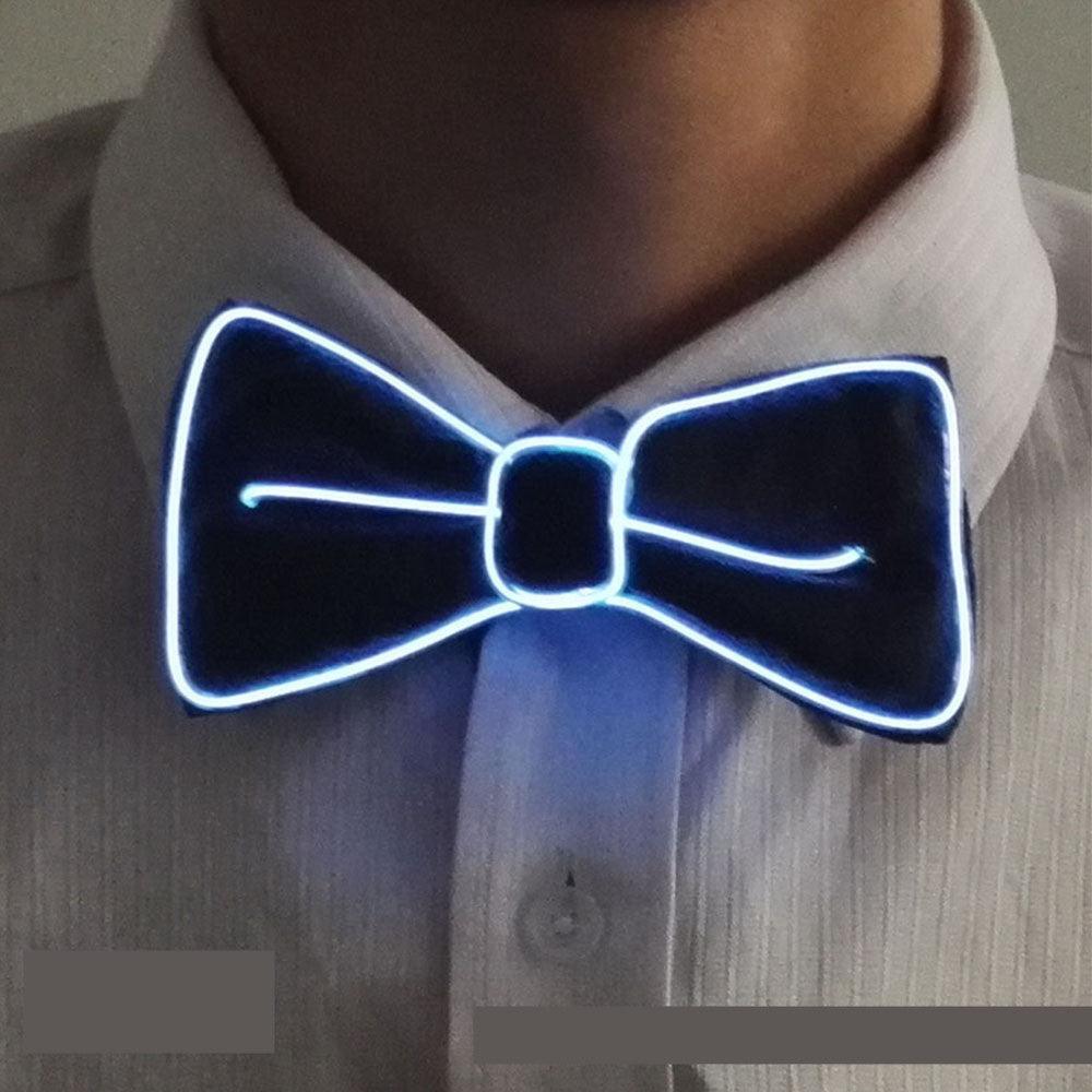 Tie Wedding Party Decoration Neon LED Luminous Bow Tie - Nioor