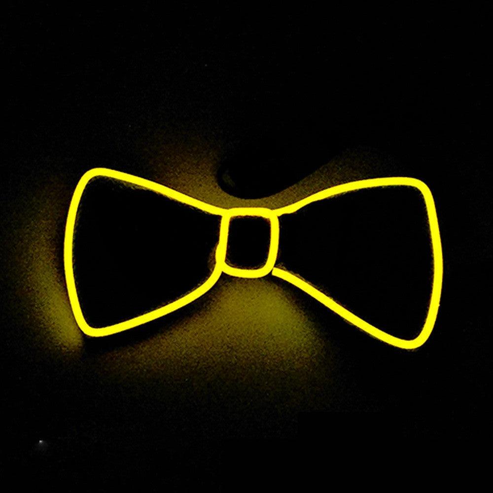 Tie Wedding Party Decoration Neon LED Luminous Bow Tie - Nioor