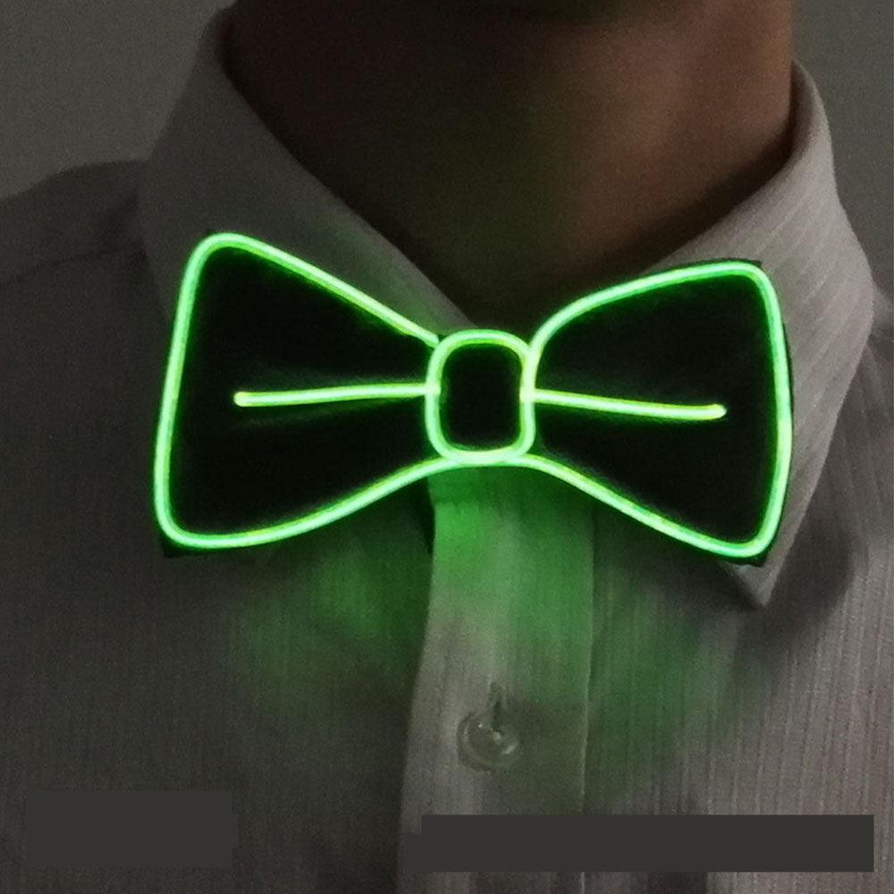 Tie Wedding Party Decoration Neon LED Luminous Bow Tie - Nioor