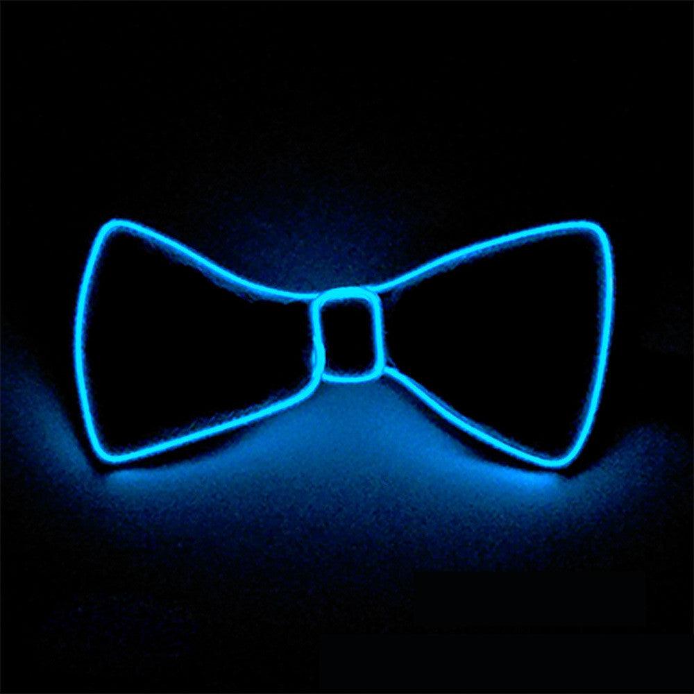 Tie Wedding Party Decoration Neon LED Luminous Bow Tie - Nioor