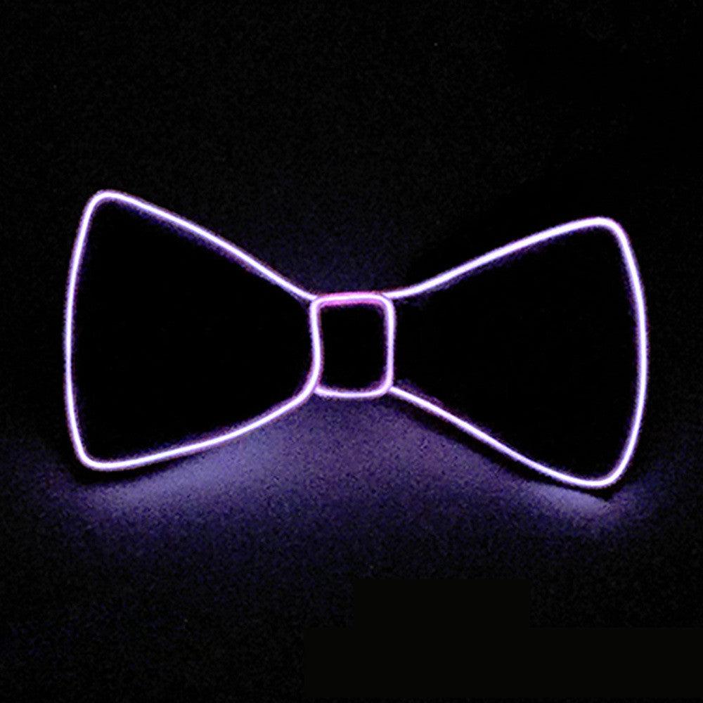 Tie Wedding Party Decoration Neon LED Luminous Bow Tie - Nioor