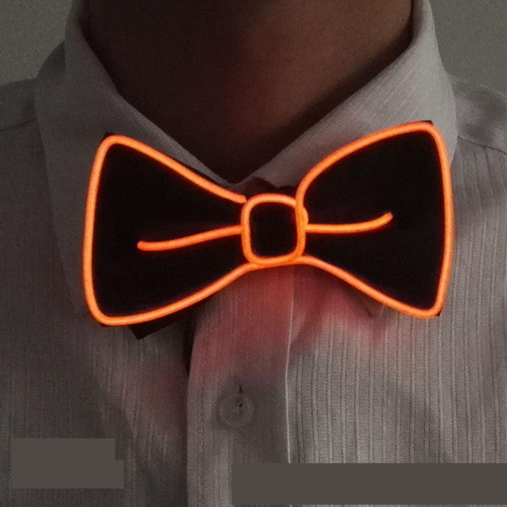 Tie Wedding Party Decoration Neon LED Luminous Bow Tie - Nioor