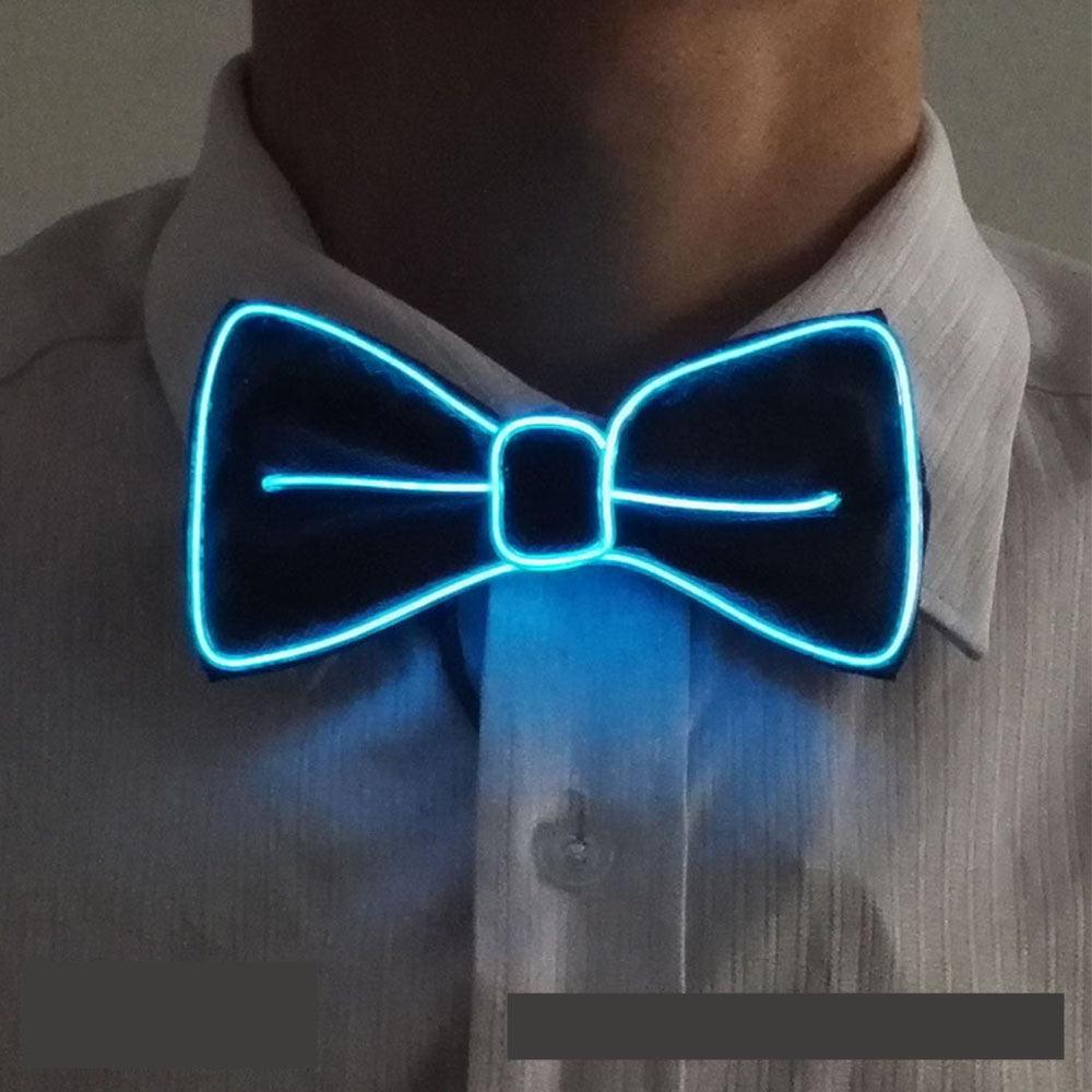 Tie Wedding Party Decoration Neon LED Luminous Bow Tie - Nioor