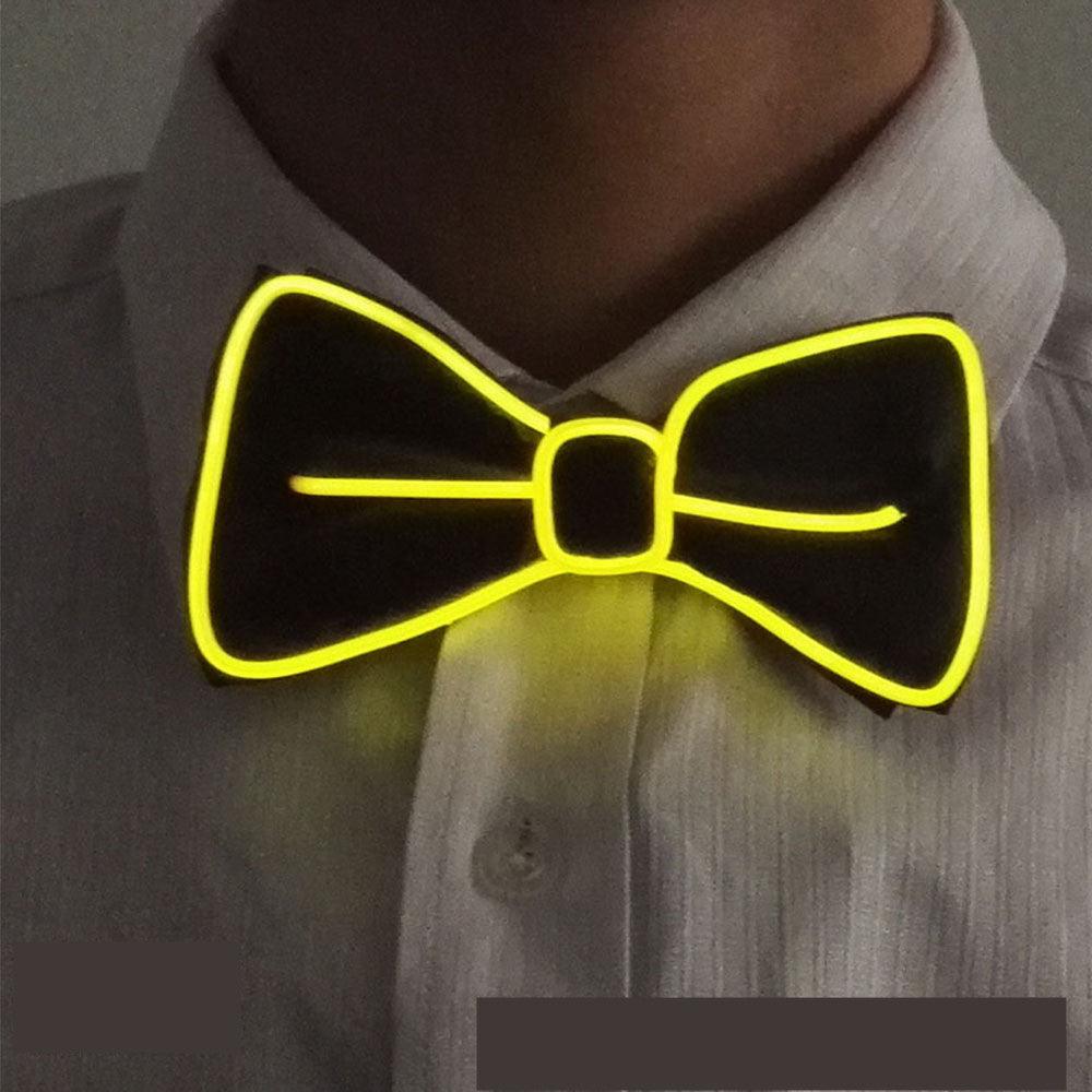 Tie Wedding Party Decoration Neon LED Luminous Bow Tie - Nioor