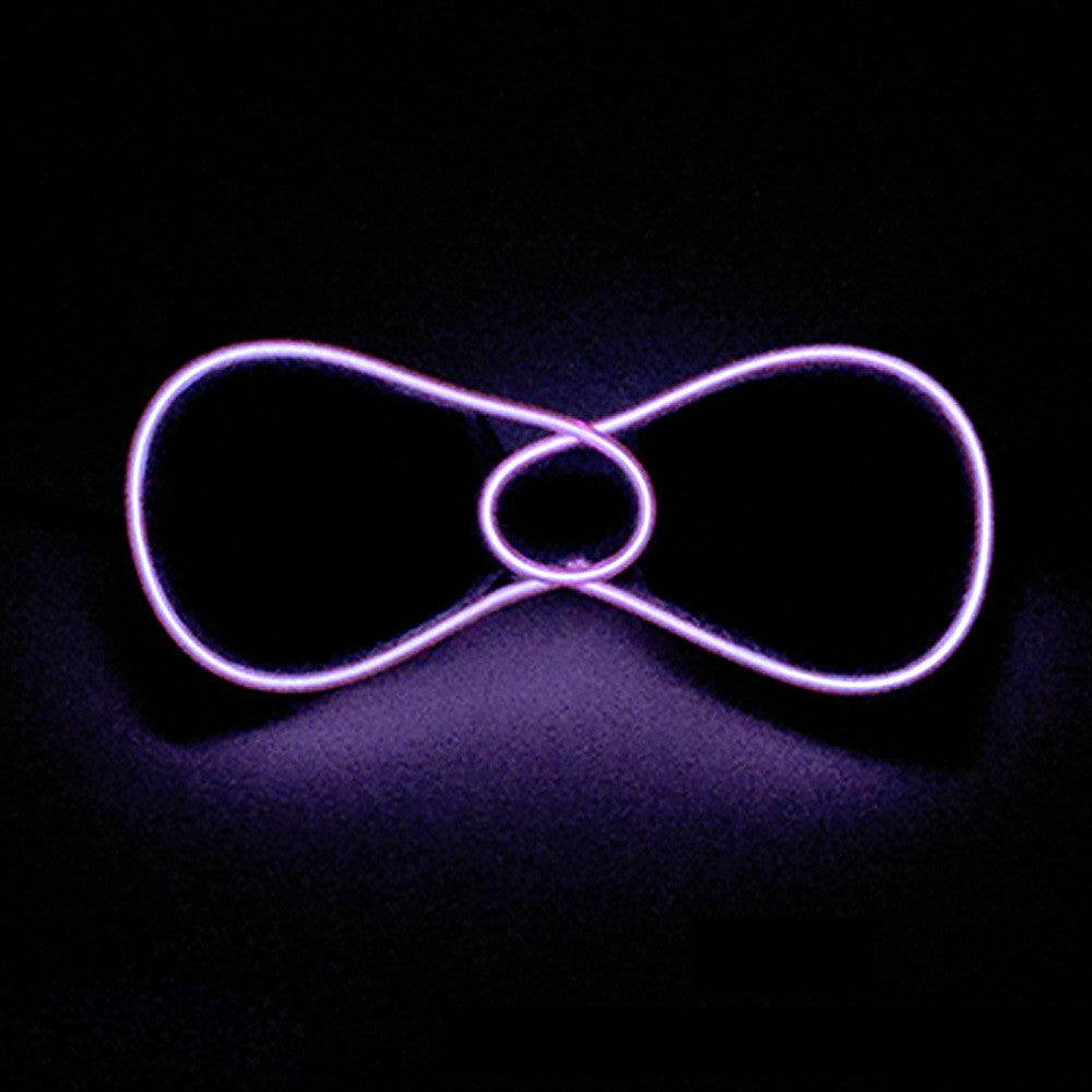 Tie Wedding Party Decoration Neon LED Luminous Bow Tie - Nioor