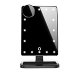 Touch Screen Makeup Mirror With 20 LED Light Bluetooth Music Speaker 10X Magnifying Mirrors Lights - Nioor