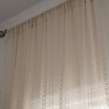 Translucent American Country Hollow Crochet Curtain - Nioor