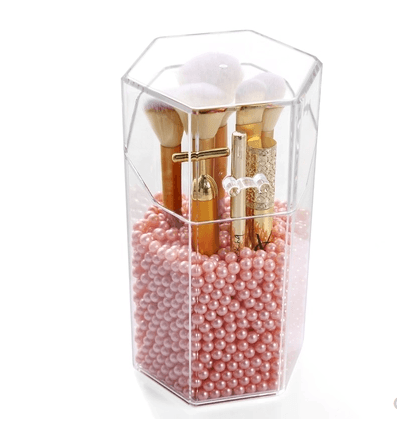 Transparent acrylic makeup brush storage bucket - Nioor