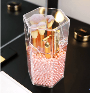 Transparent acrylic makeup brush storage bucket - Nioor