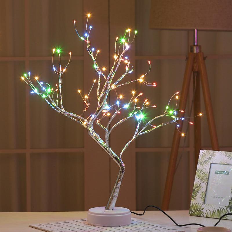 Tree Light Touch Switch Pearl Star Night Light - Nioor