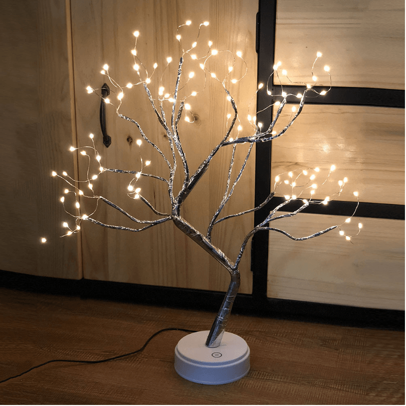 Tree Light Touch Switch Pearl Star Night Light - Nioor