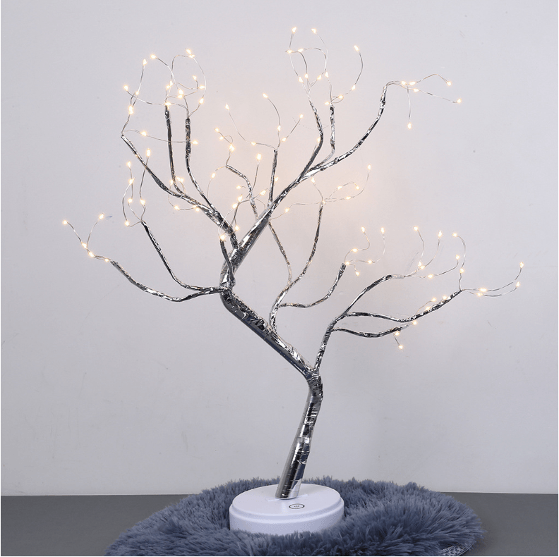 Tree Light Touch Switch Pearl Star Night Light - Nioor