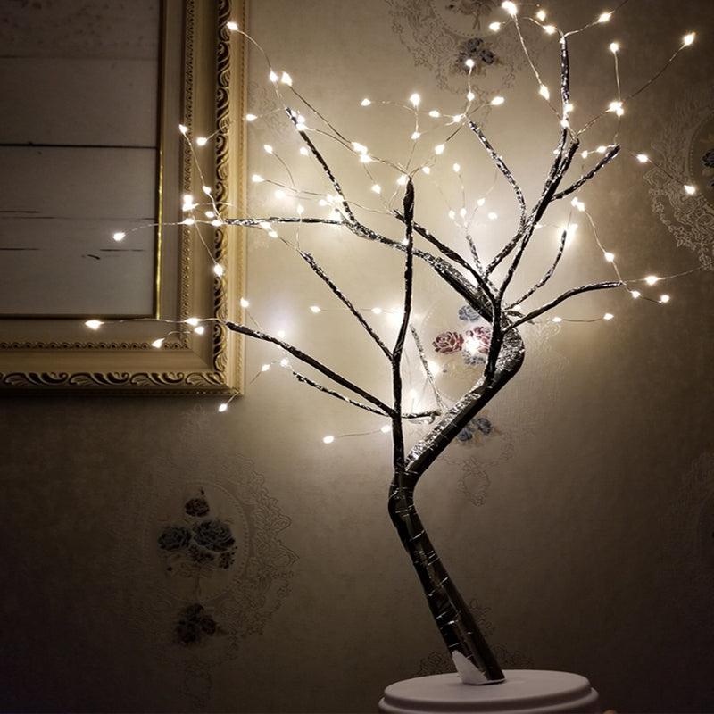 Tree Light Touch Switch Pearl Star Night Light - Nioor