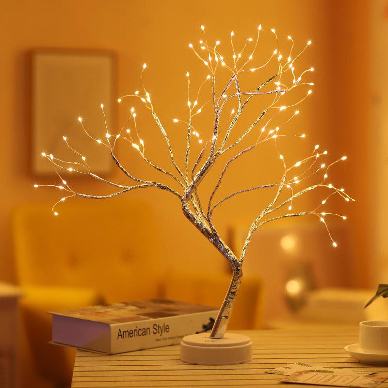 Tree Light Touch Switch Pearl Star Night Light - Nioor