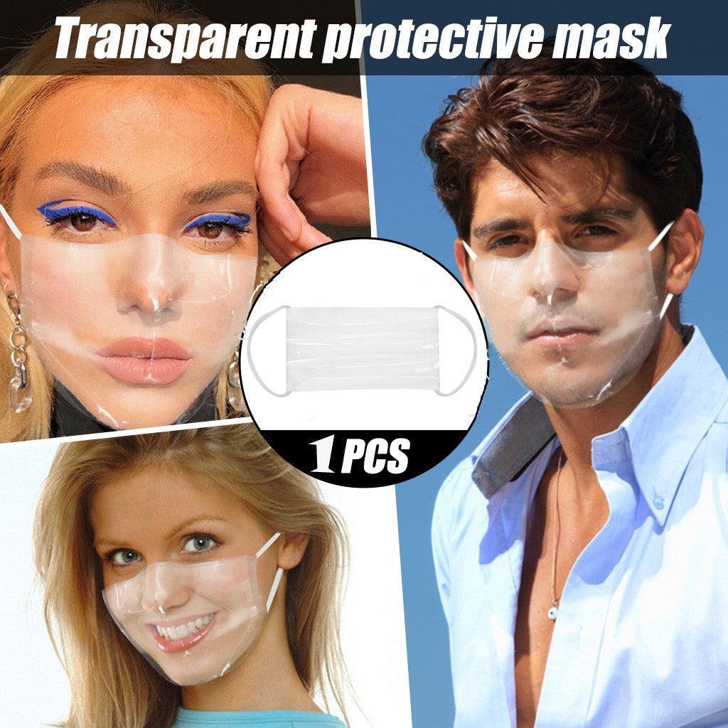 Trendy Fashion New Washable And Reusable Full Transparent Mask Children's Adult Face Mask - Nioor