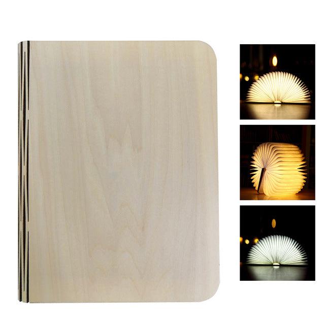 Turning And Folding LED Wood Grain Book Light - Nioor