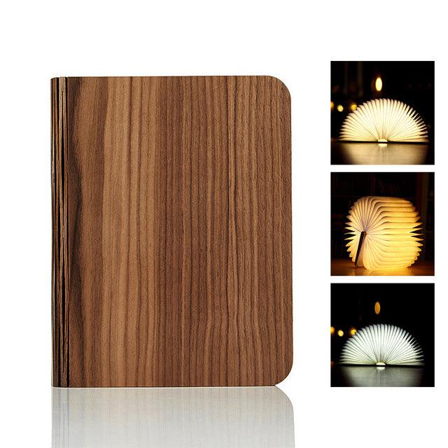 Turning And Folding LED Wood Grain Book Light - Nioor