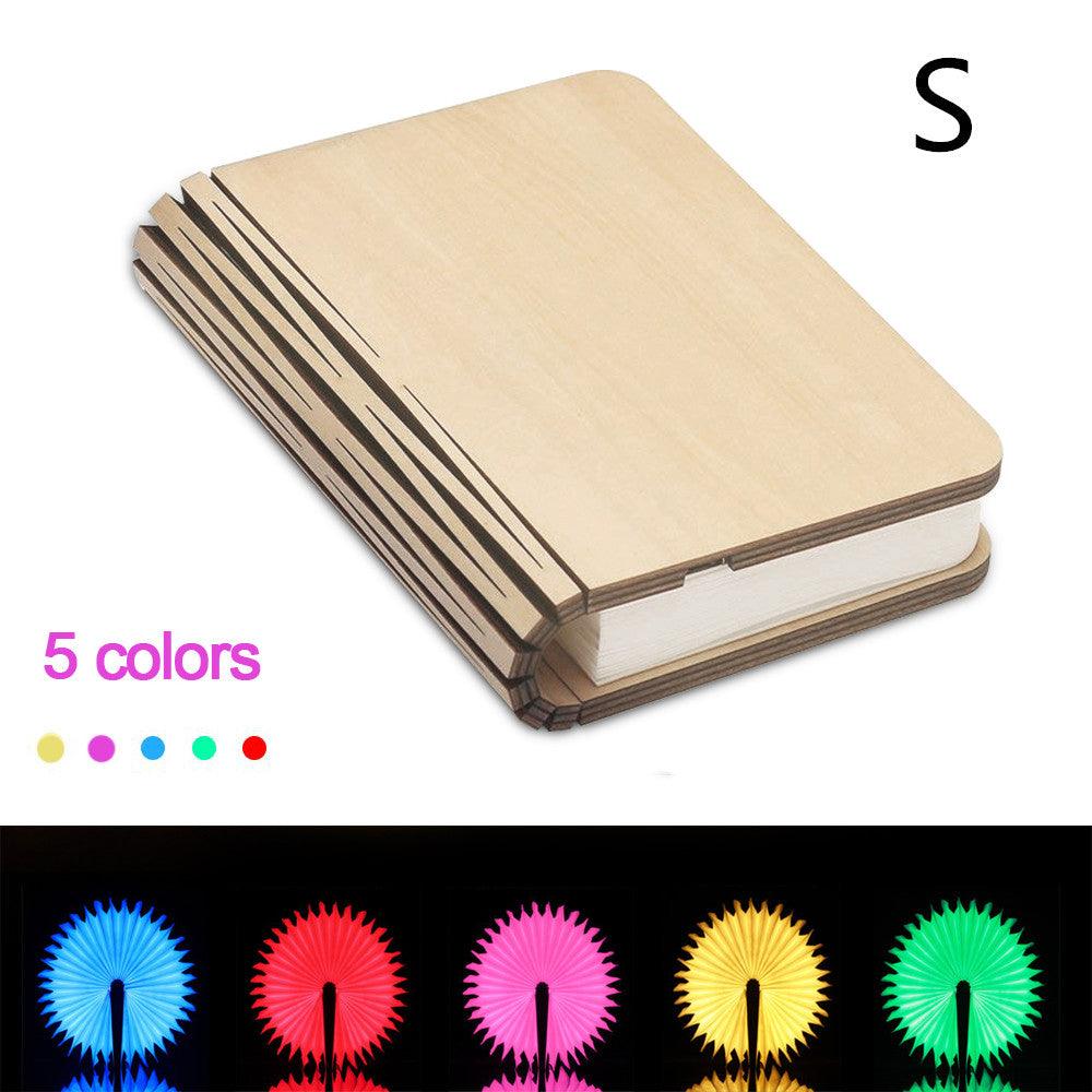 Turning And Folding LED Wood Grain Book Light - Nioor