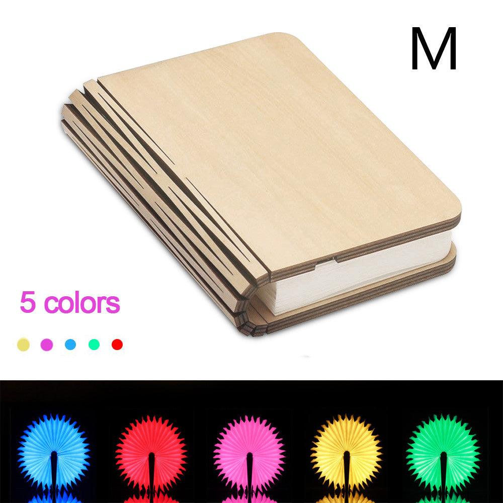 Turning And Folding LED Wood Grain Book Light - Nioor