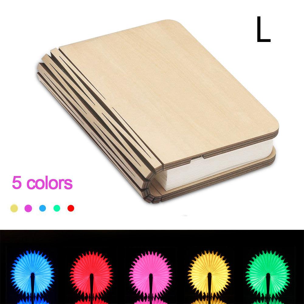 Turning And Folding LED Wood Grain Book Light - Nioor