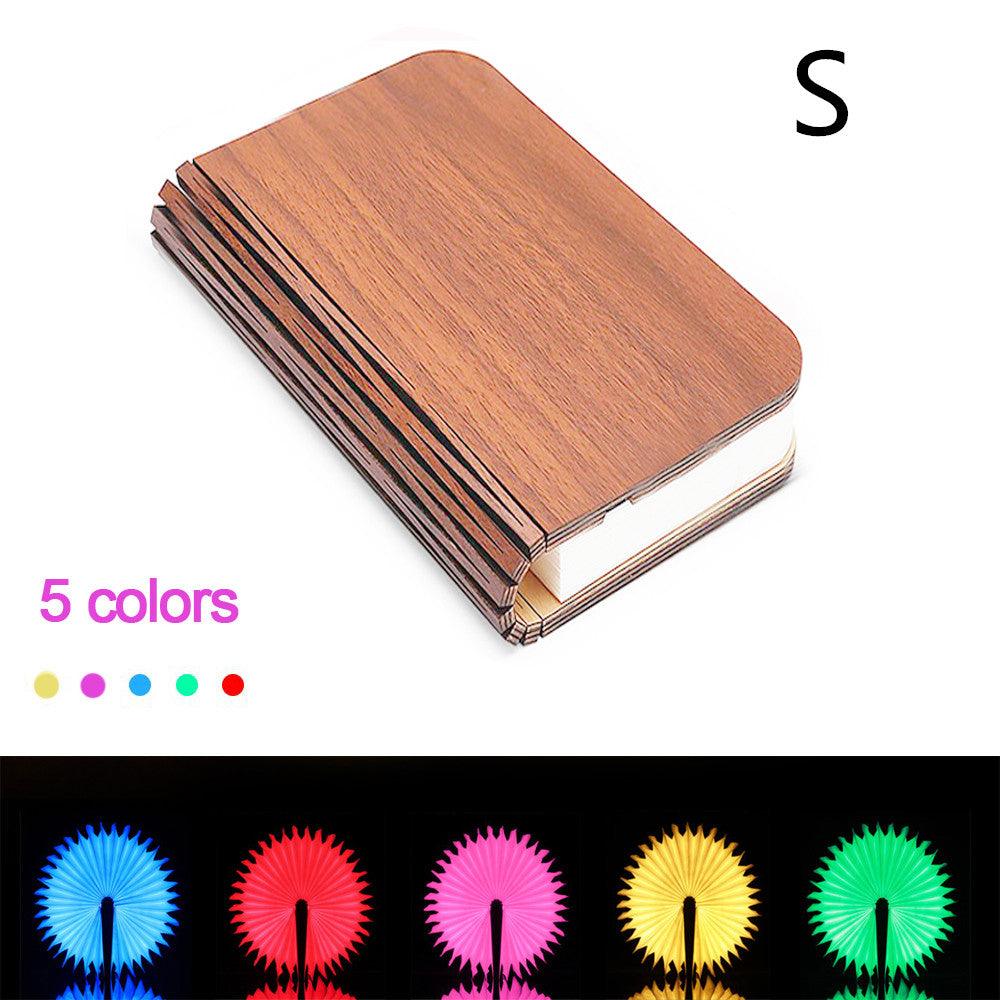 Turning And Folding LED Wood Grain Book Light - Nioor