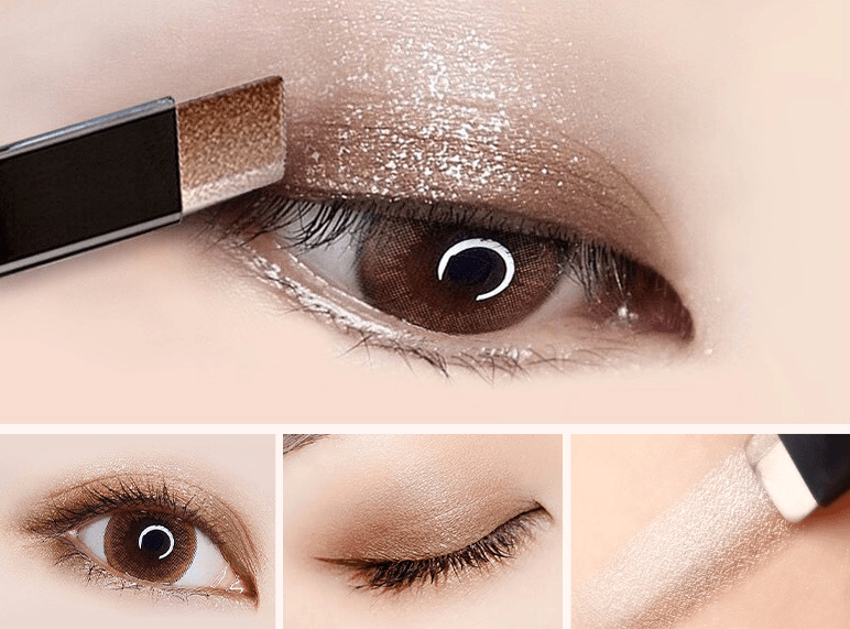 Two-tone eye shadow stick lazy eye shadow - Nioor