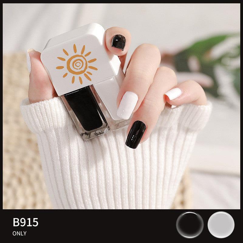 Two-tone Nail Polish New Autumn And Winter Free Baking Explosion Type Water-based Twin Set - Nioor