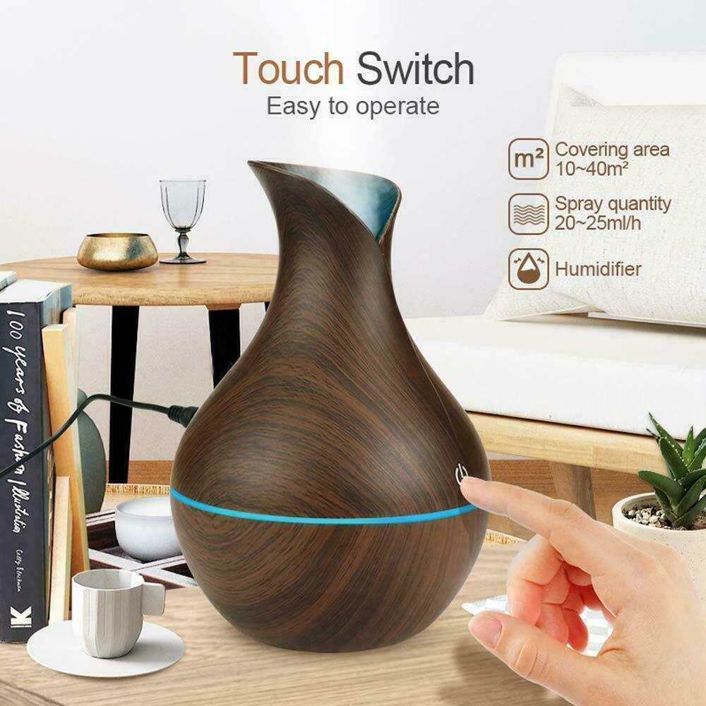 Ultrasonic Humidifier Oil Diffuser Air Purifier Aromatherapy with LED Lights - Nioor