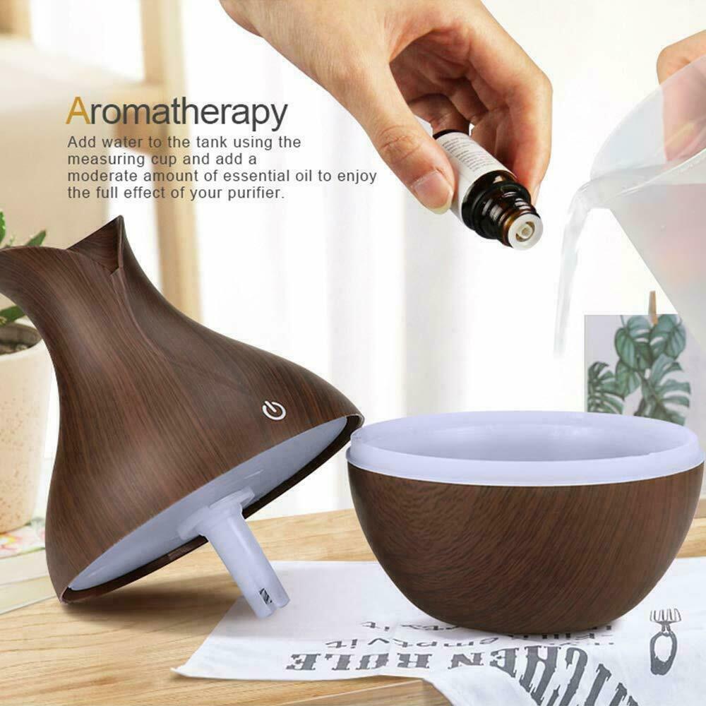 Ultrasonic Humidifier Oil Diffuser Air Purifier Aromatherapy with LED Lights - Nioor