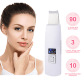 Ultrasonic Skin Scrubber Face Cleanser Blackhead Acne Removal Facial Spa Vibration Massager Ultrasound Peeling Clean Machine 394 - Nioor