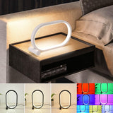 Usb Plug-In Lamp Oval Acrylic Lamp Touch Control Dimmable Modern Simple Creative Night Lamp Bedside Reading Lamp Desk Table Led - Nioor