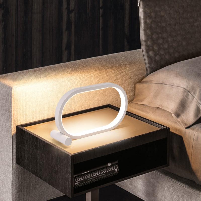 Usb Plug-In Lamp Oval Acrylic Lamp Touch Control Dimmable Modern Simple Creative Night Lamp Bedside Reading Lamp Desk Table Led - Nioor