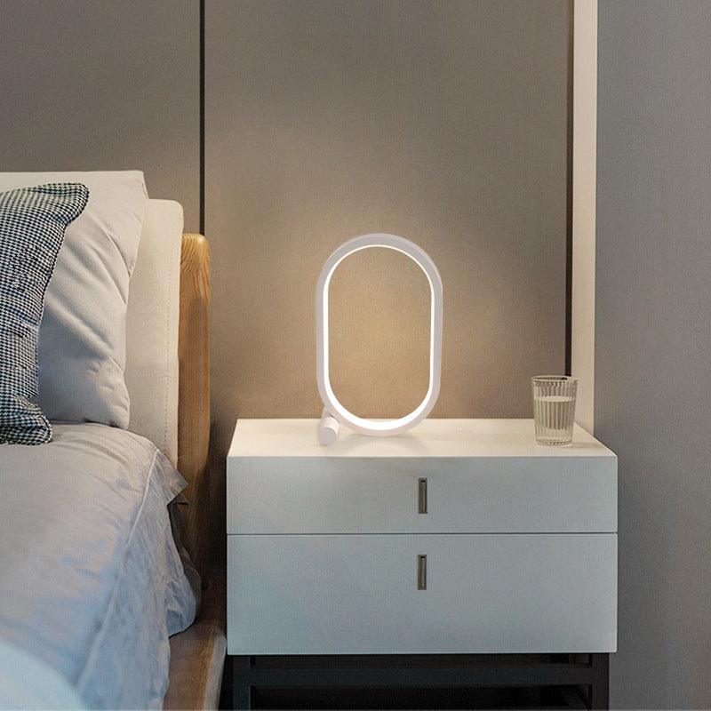 Usb Plug-In Lamp Oval Acrylic Lamp Touch Control Dimmable Modern Simple Creative Night Lamp Bedside Reading Lamp Desk Table Led - Nioor