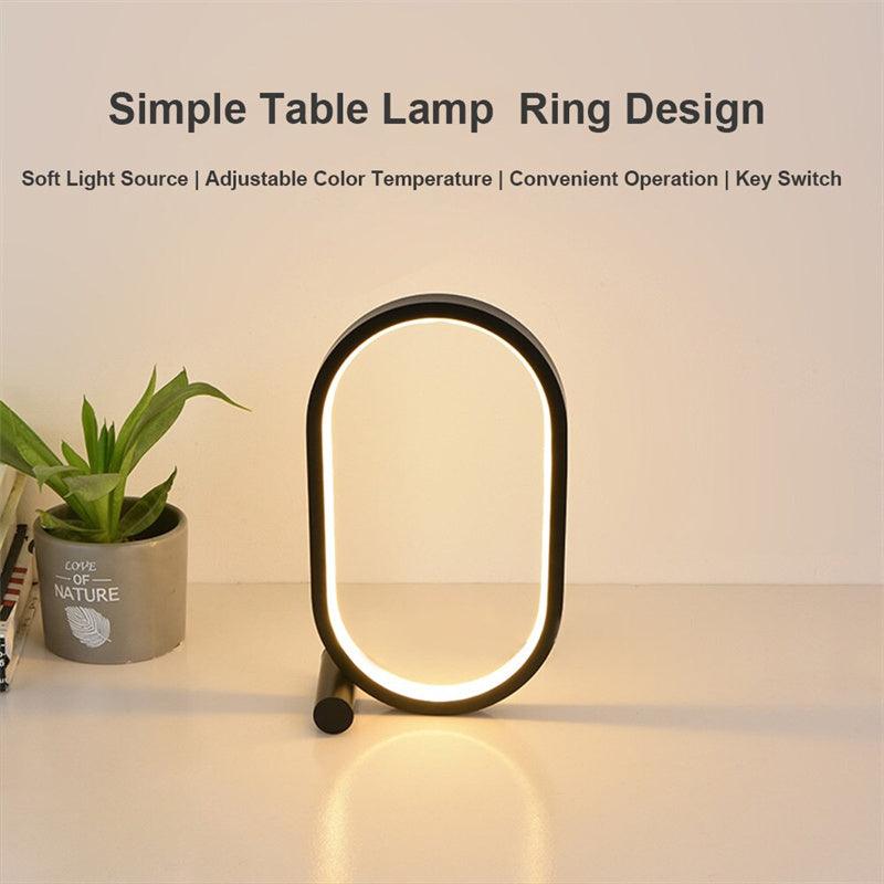 Usb Plug-In Lamp Oval Acrylic Lamp Touch Control Dimmable Modern Simple Creative Night Lamp Bedside Reading Lamp Desk Table Led - Nioor