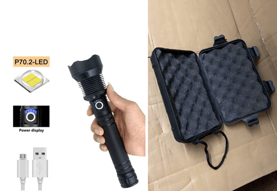 USB Rechargeable Outdoor High-Power Flashlight - Nioor