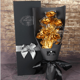 Valentine''s Day Gift on Tanabata Valentine''s Day Golden Rose 24K Golden Foil Rose Bundle for Marriage Creative Wedding for Wife and Girlfriend - Nioor