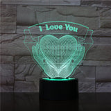 Valentines Day Gift Hands Holding Love 3D Night Light - Nioor