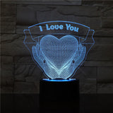 Valentines Day Gift Hands Holding Love 3D Night Light - Nioor