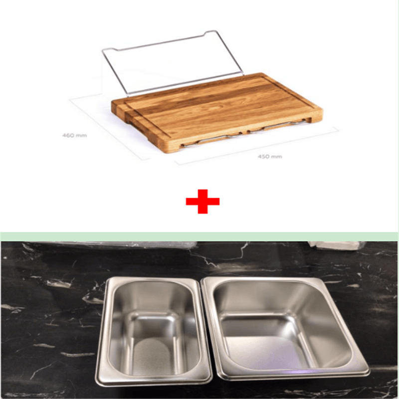 Vegetable Kitchen Cutting Board With Trays Storage Box Smooth Multifunction Practical Fruit Meat Bamboo Food Chopping Board - Nioor