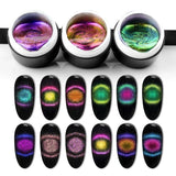 Venalisa 9D Gel Varnish Cat Eye Magic Chameleon Gel Varnish Nail Manicure Galaxy Starry Magnetic Multicolor 5ml Nail Gel Polish - Nioor