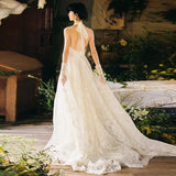 Vintage Forest Light Wedding Dress - Nioor