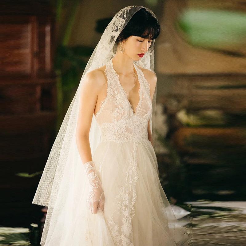 Vintage Forest Light Wedding Dress - Nioor