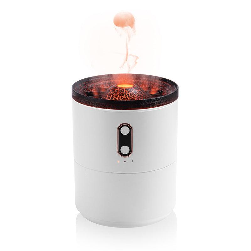 Volcanic Flame Aroma Essential Oil Diffuser USB Portable Jellyfish Air Humidifier Night Light Lamp Fragrance Humidifier - Nioor