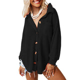 Waffle Casual Shirt Women's Long Sleeve Cardigan - Nioor